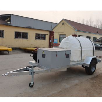 2噸單軸塑料水罐拖車